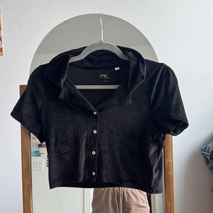 never worn black Pac Sun collared t shirt